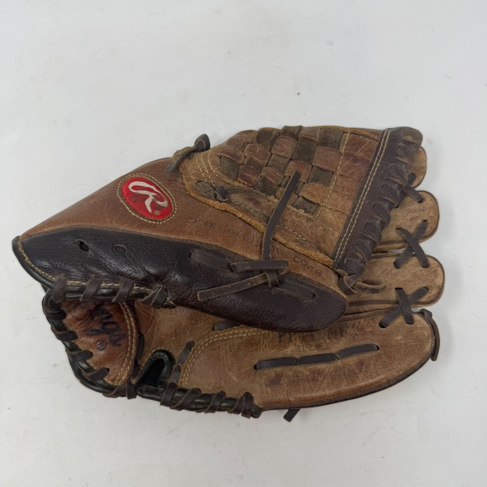 Rawlings PP110BF Baseball Glove 11 Inch Brown Leather Basket Web Fastback Model